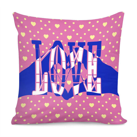 Image of Love And Fonts And Hands And Spots Pillow Cover