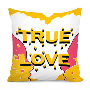 Love And Fonts And Men And Women And Soda Pillow Cover