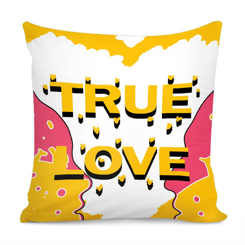 Image of Love And Fonts And Men And Women And Soda Pillow Cover