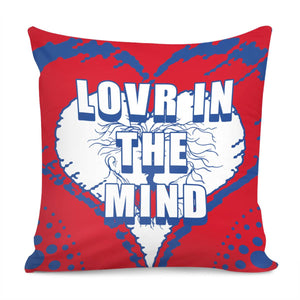 Love And Fonts With Men And Women And Spots And Squares Pillow Cover