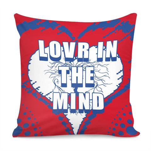 Image of Love And Fonts With Men And Women And Spots And Squares Pillow Cover