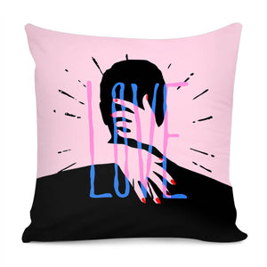 Love Slogan Pillow Cover