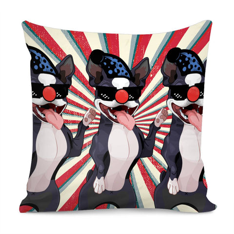 Image of Clown And Animal Pillow Cover