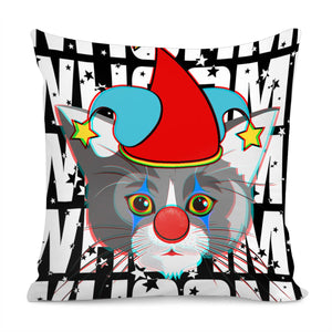 Clown And Animal Pillow Cover