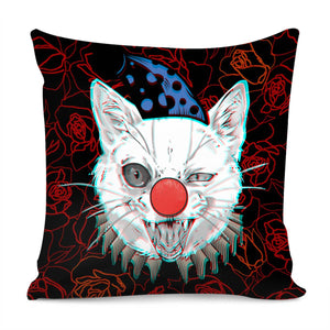 Clown And Animal Pillow Cover