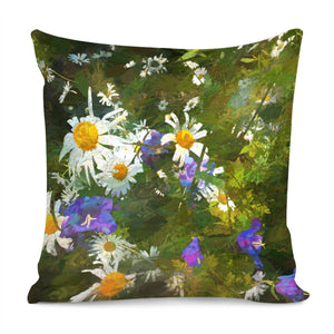 Chamomile And Campanula Pillow Cover