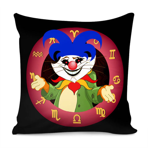 Image of Clown And Animal Pillow Cover