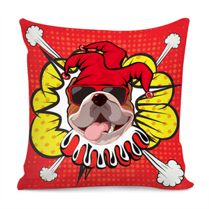 Clown And Animal Pillow Cover