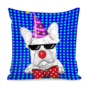 Clown And Animal Pillow Cover