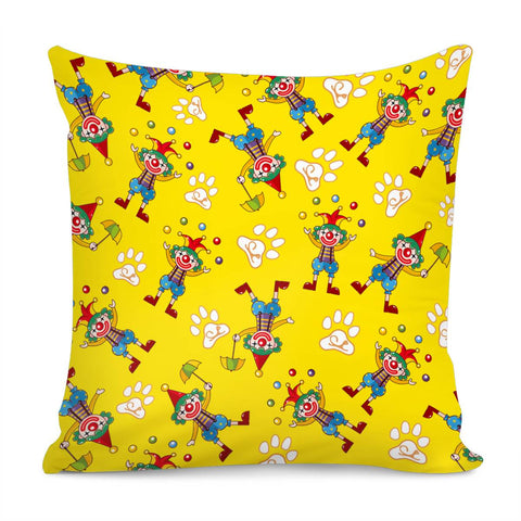 Image of Clown And Animal Pillow Cover