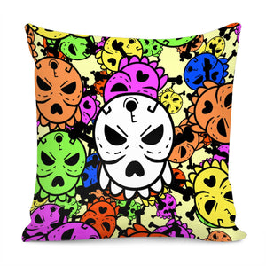 Taro And Cartoon And Graffiti And Pop Culture And Keys Pillow Cover