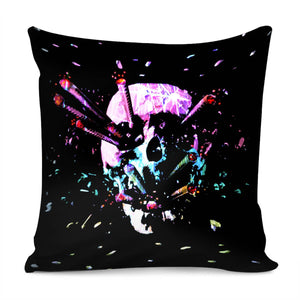 Taro And Nails And Graffiti And Pop Culture Pillow Cover