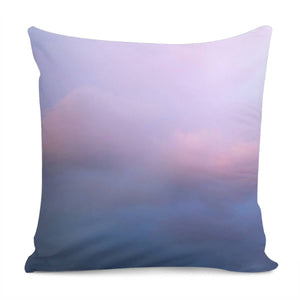 Blue Pink Clouds Pillow Cover