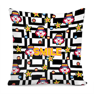 Clown Pillow Cover