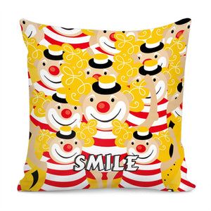 Clown Pillow Cover