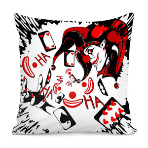 Intensive Clown Pillow Cover