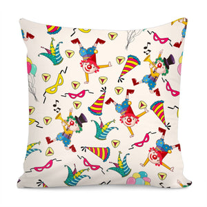 Intensive Clown Pillow Cover