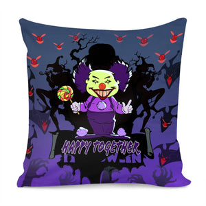 Intensive Clown Pillow Cover