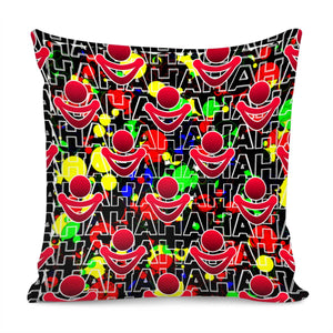 Intensive Clown Pillow Cover