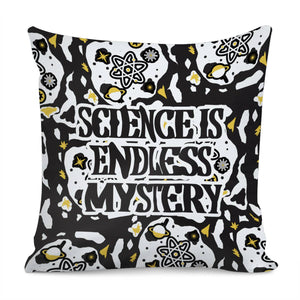 Einstein Quotes And Quantum And Planet And Stars And Fonts Pillow Cover