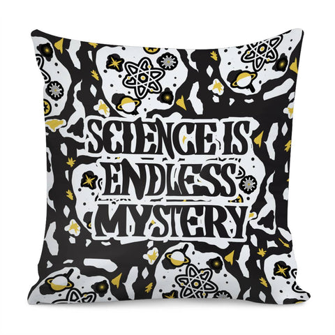 Image of Einstein Quotes And Quantum And Planet And Stars And Fonts Pillow Cover