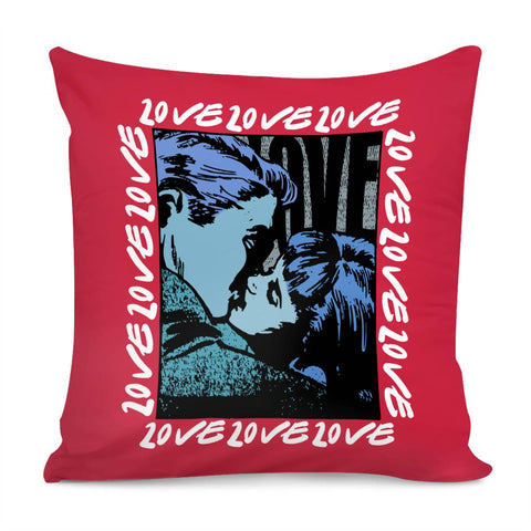 Image of Love Slogan Pillow Cover