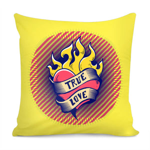 Love Slogan Pillow Cover