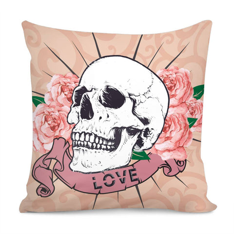 Image of Skull Pillow Cover