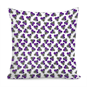 Violet Flowers Pillow Cover