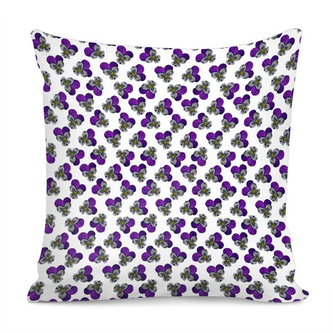 Image of Violet Flowers Pillow Cover