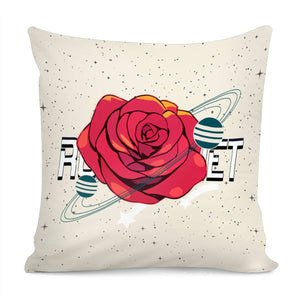 Rose And The Universe Pillow Cover