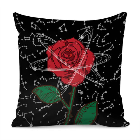 Image of Rose And The Universe Pillow Cover