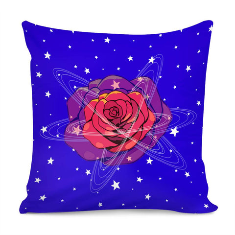 Image of Rose And The Universe Pillow Cover