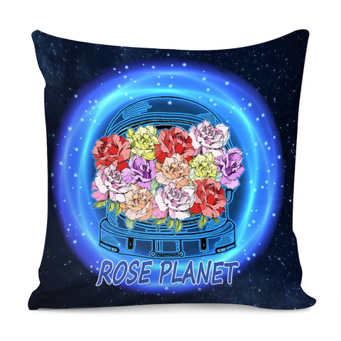 Image of Rose And The Universe Pillow Cover