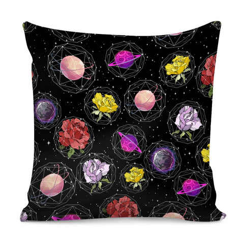 Image of Rose And The Universe Pillow Cover