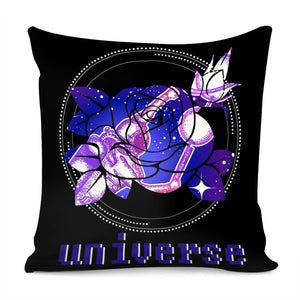 Rose And The Universe Pillow Cover