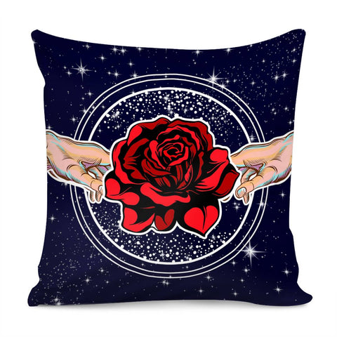 Image of Rose And The Universe Pillow Cover