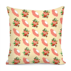 Rose And Spaceship Pillow Cover