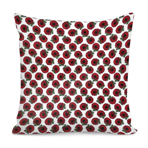 Red Anemone Pillow Cover