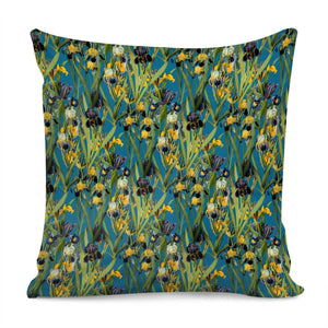 Irises By The Water Pillow Cover