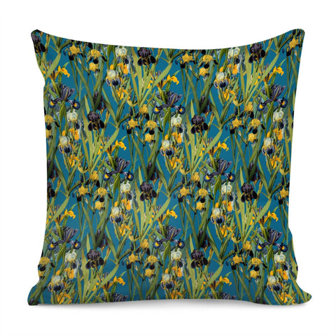 Image of Irises By The Water Pillow Cover