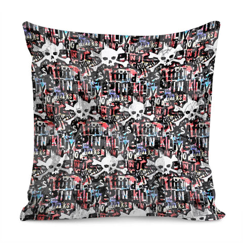 Image of Punk Skull Pillow Cover