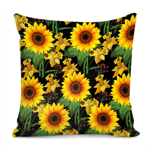 Di00111  Sunflower Pillow Cover