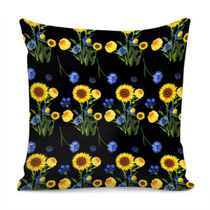 Di00112Sunflower Pillow Cover