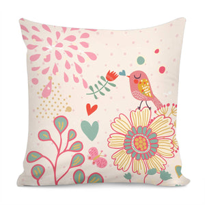 Bird Pillow Cover