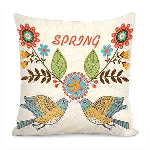 Bird Pillow Cover