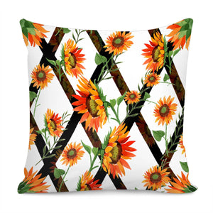 Di00113Sunflower Pillow Cover