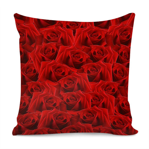 Image of Romantic Red Rose Pillow Cover