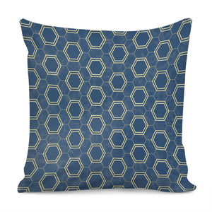 Honeycomb Marble Pattern Pillow Cover