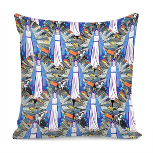 Di00117Virgin Mary Pillow Cover